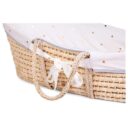 Childhome Bundle Moses Basket Mattress Cover Gold Dots White Brown in UAE - view 5