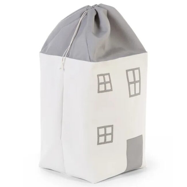 MR-TOYBHOW-05 Childhome Toy Box House Grey Off White in UAE