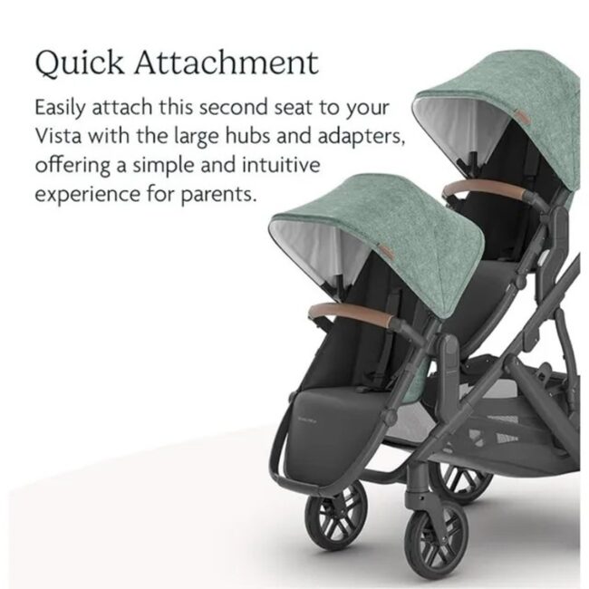 MR-UP0031-04 Uppababy RumbleSeat V2 Gwen Stroller Seat Green Melange in UAE - view 5