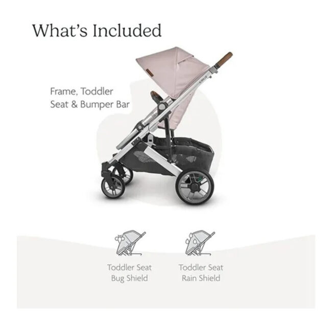 MR-UP0047-03 Uppababy Cruz V2 Stroller Alice Dusty Pink in UAE - view 5