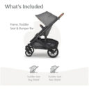 Uppababy Cruz V2 Stroller Greyson Charcoal Melange in UAE - view 2