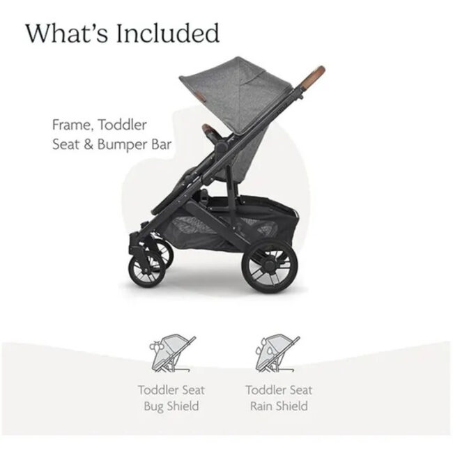 MR-UP0051-02 Uppababy Cruz V2 Stroller Greyson Charcoal Melange in UAE - view 2