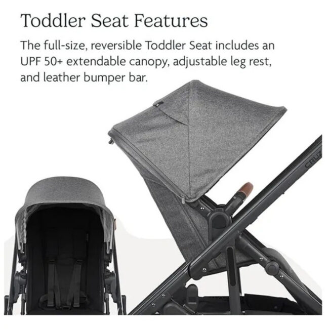MR-UP0051-03 Uppababy Cruz V2 Stroller Greyson Charcoal Melange in UAE - view 5