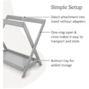 Uppababy Carry Cot Stand Grey in UAE - view 2