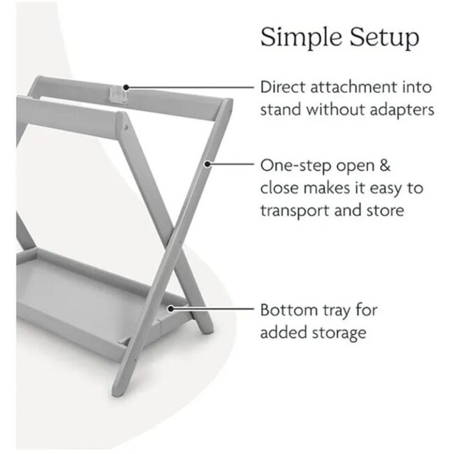 MR-UP0106-02 Uppababy Carry Cot Stand Grey in UAE - view 2