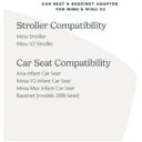 Uppababy Adapters For MinuMinu V2 Stroller MesaMesa V2 And Mesa Max Bassinet in UAE - view 5