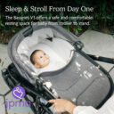 Uppababy Baby Bassinet V3 Dillan Stone Blue in UAE - view 2