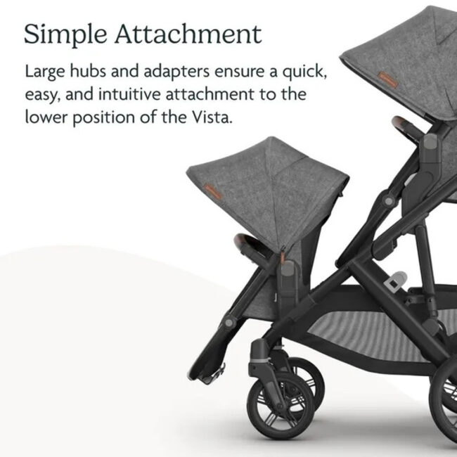 MR-UP0216-05 Uppababy RumbleSeat V3 Stroller Seat Only Dillan Stone BlueSand Leather in UAE - view 5