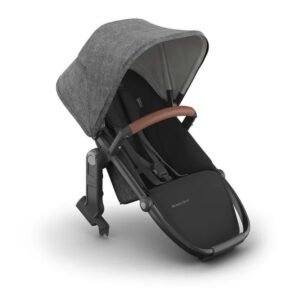 Uppababy RumbleSeat V3 Stroller Seat Only Greyson Charcoal MelangeSaddle Leather