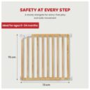 Childhome Maestro Door Stairgate Natural in UAE - view 3
