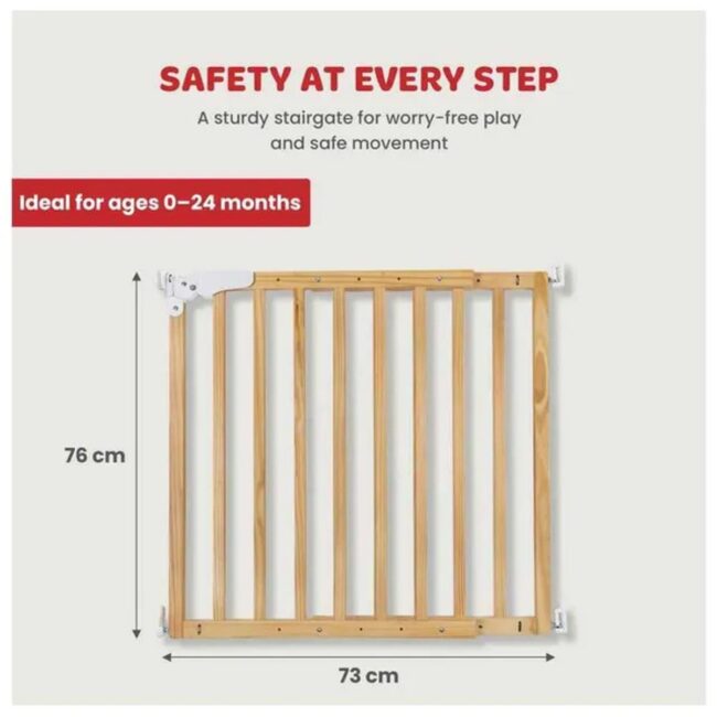 MR-VHMAE-03 Childhome Maestro Door Stairgate Natural in UAE - view 3