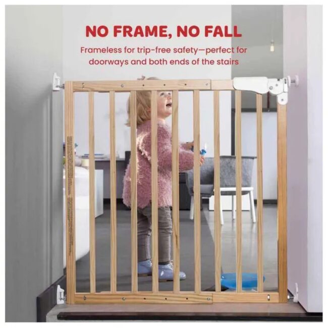 MR-VHMAE-05 Childhome Maestro Door Stairgate Natural in UAE - view 5
