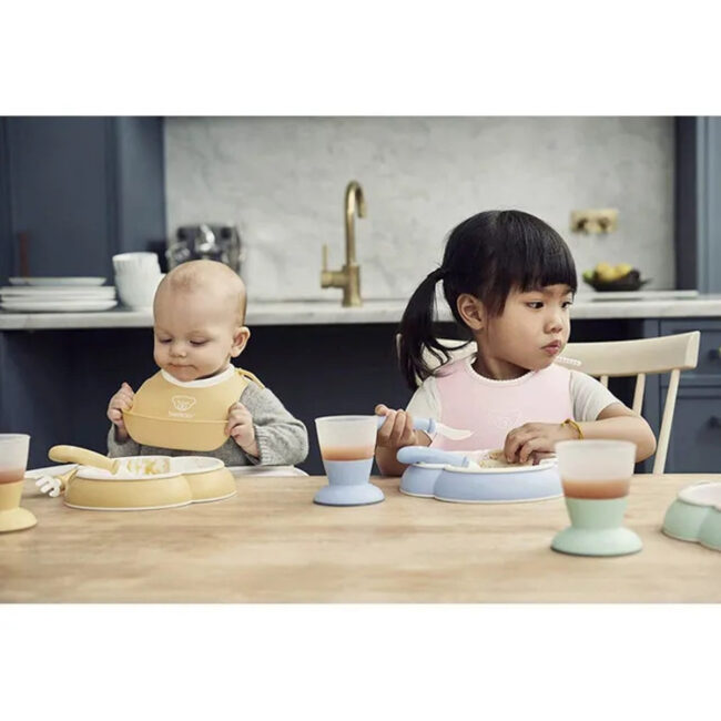 BABYBJORN Pack of 2 Baby Bib Powder GreenPowder Pink in UAE - view 2