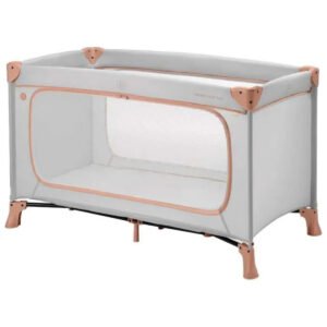 Hauck Sleep N Play Go Plus Childrens Travel Bed With Transport Bag And Large Slip Dusty Cork