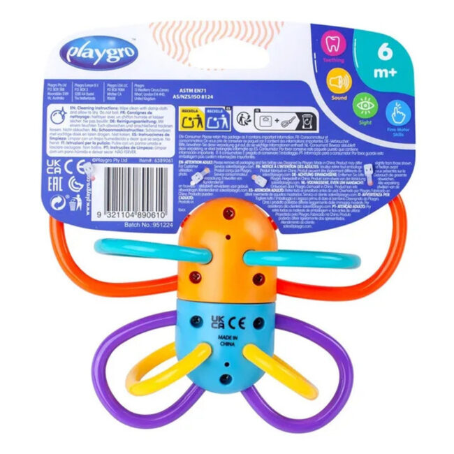 TRC-PG6389061-04 Playgro Click Clack Butterfly Teether Toy in UAE - view 4