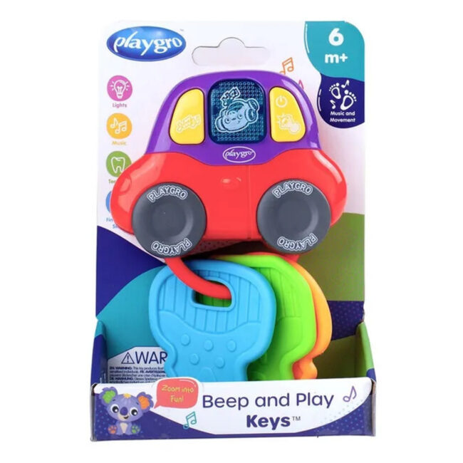 TRC-PG6389065-02 Playgro Beep And Play Keys Music And Lights Activity Teether Toy in UAE - view 2