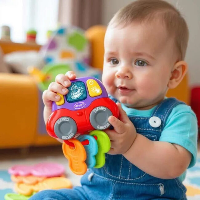 TRC-PG6389065-05 Playgro Beep And Play Keys Music And Lights Activity Teether Toy in UAE - view 5