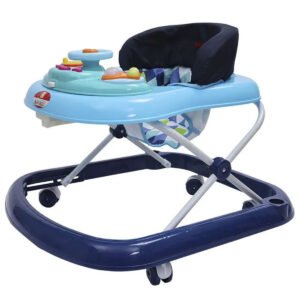 Baby Plus Baby Walker With Steering Wheel Dark Blue