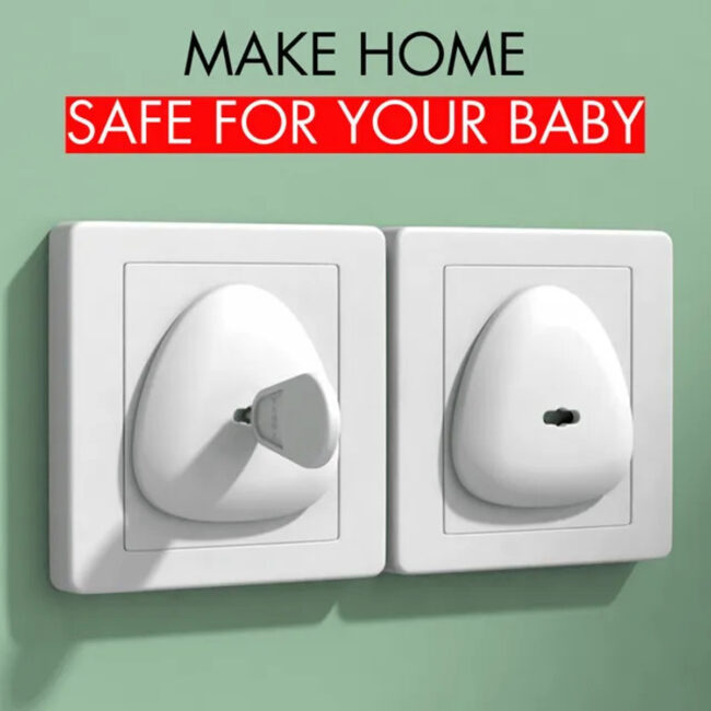 Nurtur Sockets Cover Pack Of 6 White in UAE - view 2