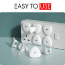 Nurtur Sockets Cover Pack Of 6 White in UAE - view 3