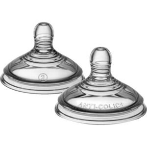 Tommee Tippee Anti Colic Teats Med Flow 3m Pack of 2