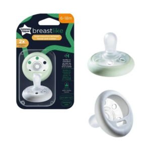 Tommee Tippee Breast Like Soother 618M Pack of 2 Assorted
