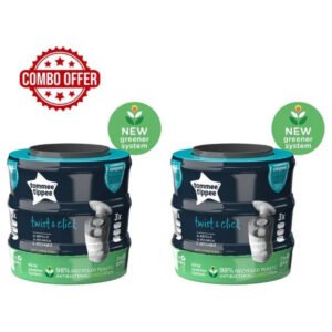 Tommee Tippee Sangenic Rechargable Cassette 3pcs Pack of 2