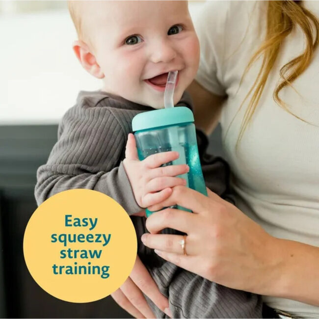 The First Years Squeeze amp Sip Straw Cup Blue 207ml in UAE - view 2