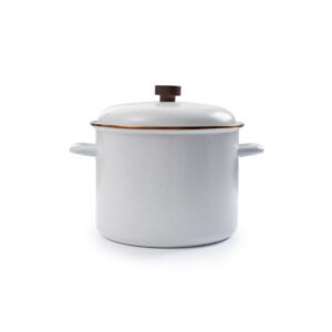BareBones Enamel Stock Pot Eggshell