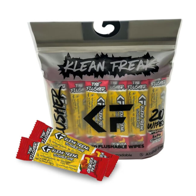 FDGP20_1 Klean Freak The Flusher wipes 20 Pack Georgia Peach in UAE