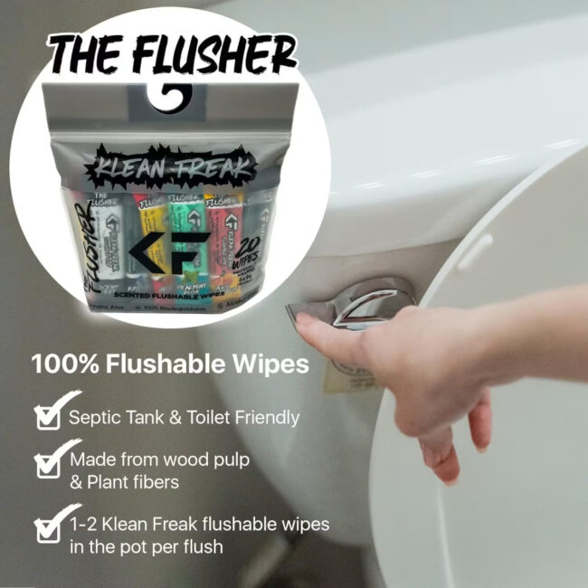 FDGP20_5 Klean Freak The Flusher wipes 20 Pack Georgia Peach in UAE - view 5