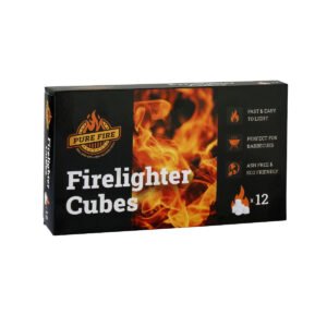 Pure Fire White Paraffin Lighter cubes Pack of 12