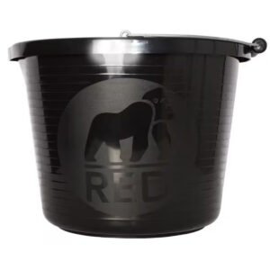 Red Gorilla Premium Buckets Premium Black Bucket 15L
