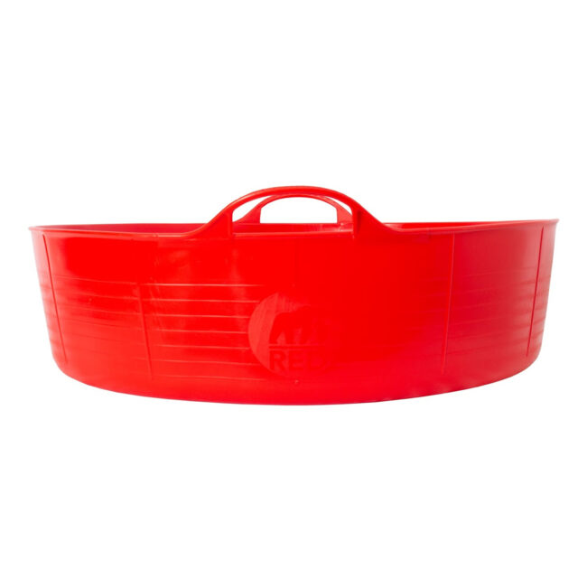 SP35R_1 Red Gorilla Tubs Recycled Black Tubs Large Shallow 35L Red in UAE