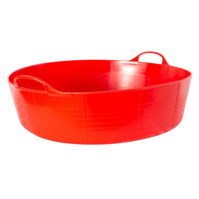 SP35R_4 Red Gorilla Tubs Recycled Black Tubs Large Shallow 35L Red in UAE - view 4