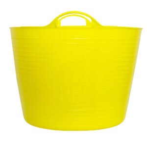 Red Gorilla Tubs Recycled Black Tubs Large 38L Yellow