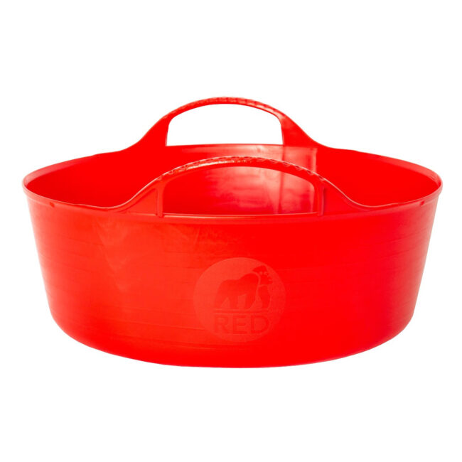 SP5R_1 Red Gorilla Tubs Recycled Black Tubs Mini Shallow 5L Red in UAE