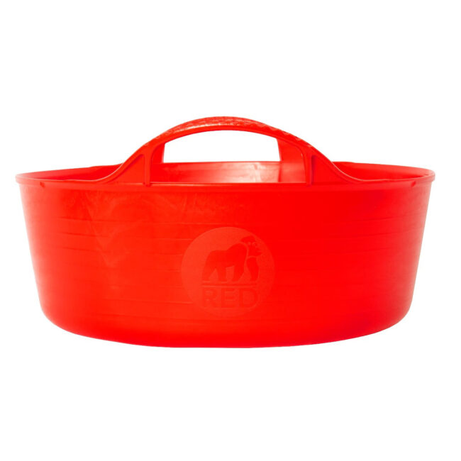 SP5R_2 Red Gorilla Tubs Recycled Black Tubs Mini Shallow 5L Red in UAE - view 2