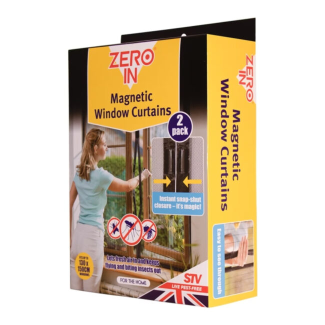 ZER234_1 STV Magnetic Window Insect Curtain Twinpack in UAE - view 2