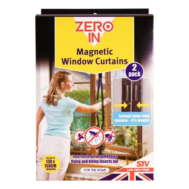 ZER234_4 STV Magnetic Window Insect Curtain Twinpack in UAE