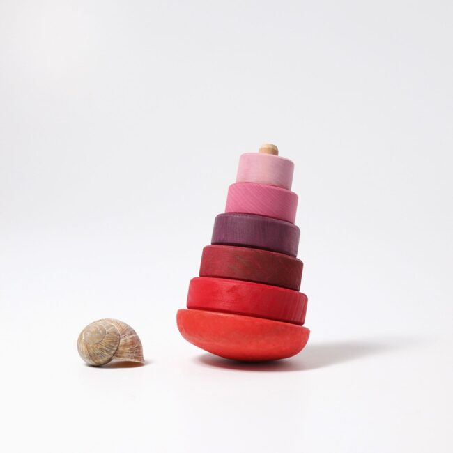 11011_Scheibenturm_Stehauf_rosa_v3 Pink Wobbly Stacking Tower in UAE - view 3