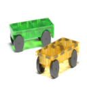 MAGNATILES Green Yellow Cars 2 Piece Expansion Set in UAE