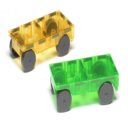 MAGNATILES Green Yellow Cars 2 Piece Expansion Set in UAE - view 2