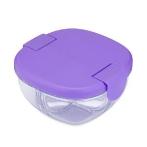 Yumbox Snack Bowl Wiith 3 Compartments Haze Purple