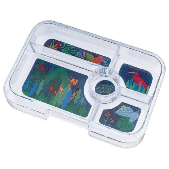 2 Yumbox Jungle Tapas 5 Compartments Tray in UAE