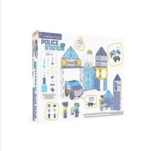 MAGNATILES Police Station 35Piece Magnetic Construction Set