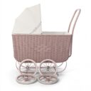 Doll Pram Retro Rattan Rose in UAE - view 2