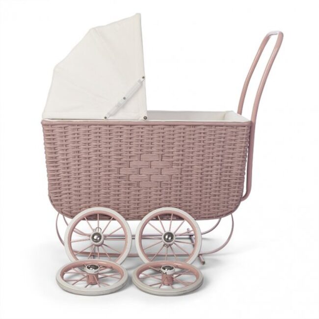 CREATOR: gd-jpeg v1.0 (using IJG JPEG v62), quality = 85 Doll Pram Retro Rattan Rose in UAE - view 2