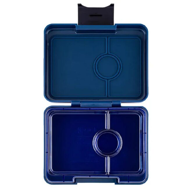 Yumbox Monte Carlo 3 Compartment Snack Box Blue in UAE