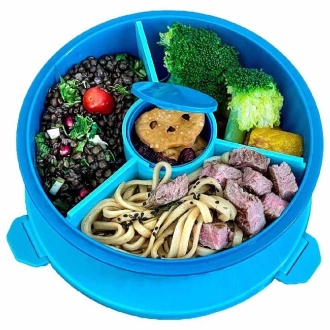 850057656008.1 Yumbox 3 Part Divider Poke Bowls Lagoon Blue in UAE - view 2